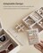 Small Jewelry Box for Women & Girls – PU Leather Travel Jewelry Case, Portable Organizer for Rings, Earrings, Necklaces, Bracelets, Brooches – Apricot